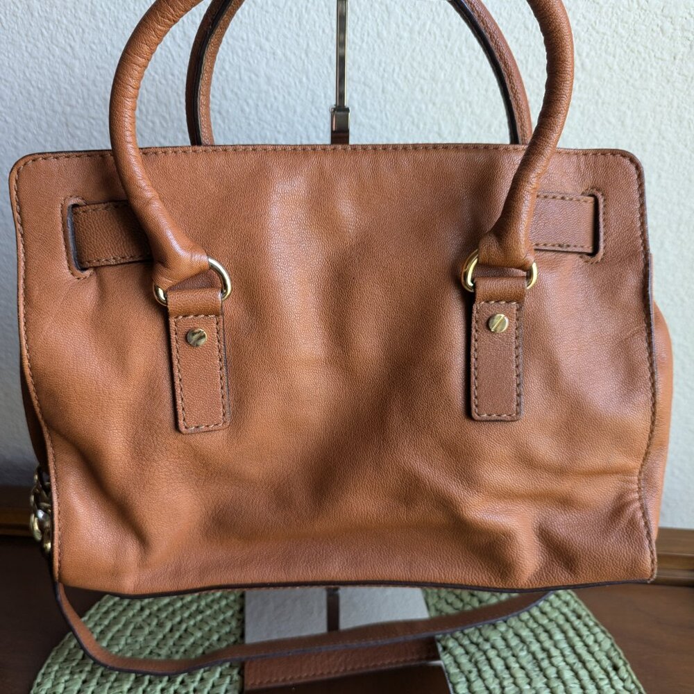 Michael Kors Hamilton East/West med Leather Satchel (brown) - Picture 3 of 7